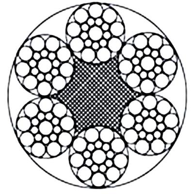 China 6X19s+FC galvanisiert und Stahldrahtseil Ungalvanized zu verkaufen