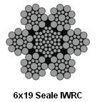 China 6X19W+Iwrc galvanisiertes Stahl6X19s+Iwrc drahtseil zu verkaufen