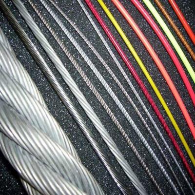 China cerca eléctrica del cable revestido del acero inoxidable del PVC 7x7 304 en venta