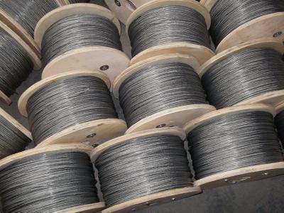 China Heat-treated Galvanized steel Crane Wire Rope , 1*7 Dia 1.5mm for sale