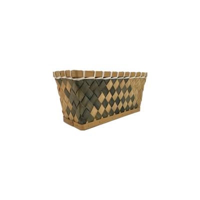 China Europe 100% Handmade Natural Storage Baskets With Stand Customized Natural Color Style for sale