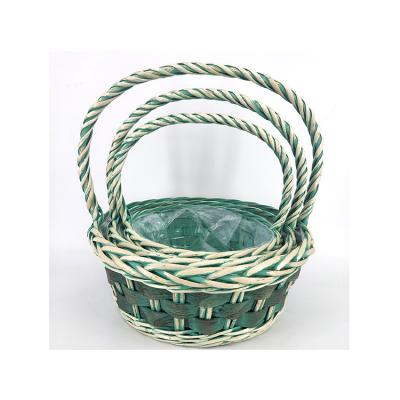 China Uni sate competitive price good quality wicker basket gift wicker basket with handles for sale