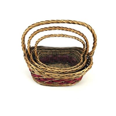 China Uni Satisfies 2021 Designs Wicker Gift Basket Basket Gift Storage for sale