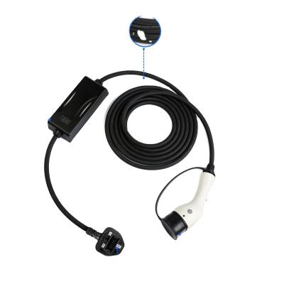 China New Energy 32A Portable Car EV Charger 16A To Type - 2 EV Charger Adjustable Cable For Electric Car for sale