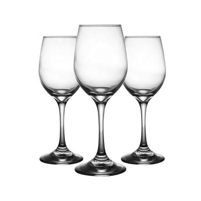 China Modern Customize Goblet Wine Glass Cup, Luxury Clear Glassware Long Stem Red Wine Glass for sale