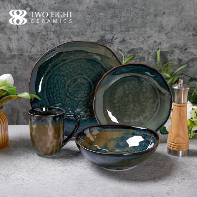 China Sustainable Luxury Porcelain Dishes Restaurant Unbreakable Dishes and Dishes Porcelain Dinnerware Dinnerware Set for sale