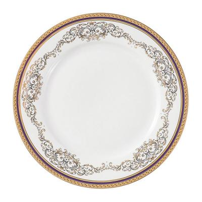 China New Sustainable Durable Bone China Party Dish Ceramic Plates Set for sale