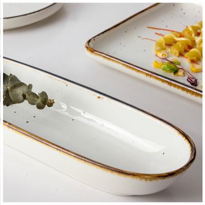 China New Design 2021 Sustainable Dinnerware Wholesale Plate Loaded Tools Dinner Dishes for sale