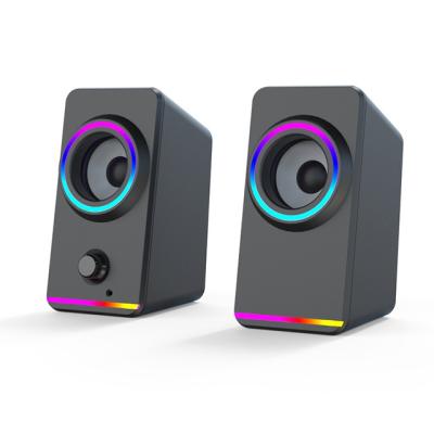 China Yes CHENZO Multimedia Gaming USB Premium Hi-Fi Stereo Speaker With RGB Light 10W Bass Connection For Desktop, Computer, PC and AIO for sale