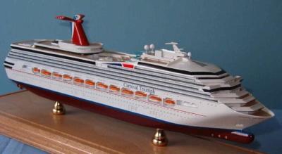 China Triumph Carnival Cruise Ship Models Stimulation Technological Effect For Home for sale