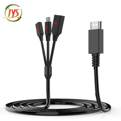 China 3 in 1 1.8M 3 in 1 Type C Charging Cable for Nintend Switch Console Joy-Rogue/Nintend Switch Controller for sale