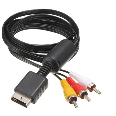 China High Quality 3 RCA TV Lead Wire Cable Audio Video AV For Sony For PS1 PS2 For PS3 Console AV Cable For PS2 AV Cable for sale