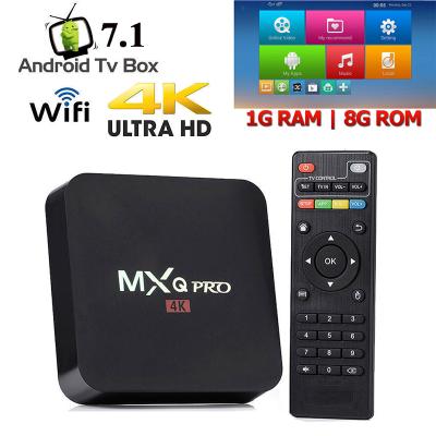 China MXQ PRO TV Box 4K HD 3D 2.4G WiFi RK3229 Quad Core Media Player Smart Android TV Box MXQ Pro 4K Android 7.1 TV Box for sale