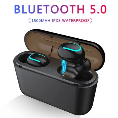 China Wireless Noise Canceling HBQ Q32 TWS BT 5.0 BT Earbuds Radio With Charding Dock Function for sale