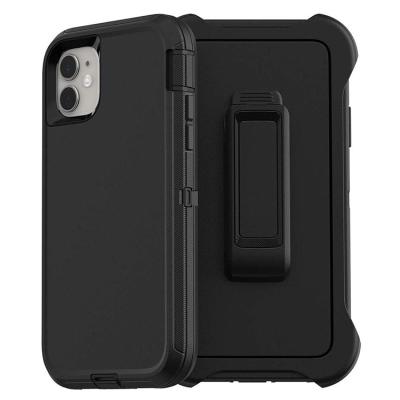 China ABS + Rugged Multi-Layer Drop Resistant Protective Plastic Full-Body for iPhone 11 Case Defender, Defender Case for iPhone 11 with Belt Clip for sale