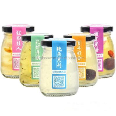 China DAILY Beverage Pudding 100ML/150ML/200ML Glass Jar Wholesale for sale