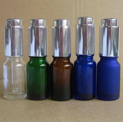 China Moq oil bottles push button dropper bottles low with push button dropper 50ml for sale