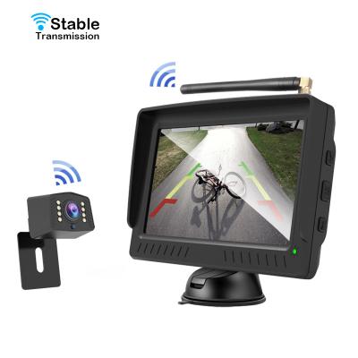 China Factory Price OEM RGB 4.3 Inch Screen 3M Wireless HD Monitor Car Rear View Camera System For Car With Display for sale