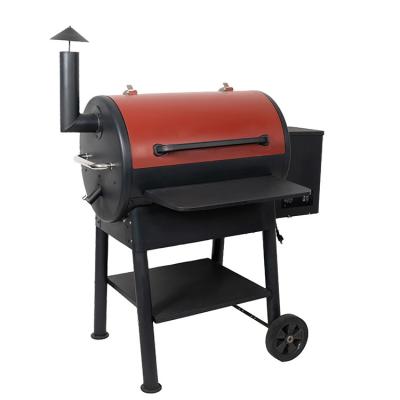 China OEM Temperature Control Area Smoker Large BBQ Grill Pellet Grill Hopper Easily Collected Wood Smoker for sale