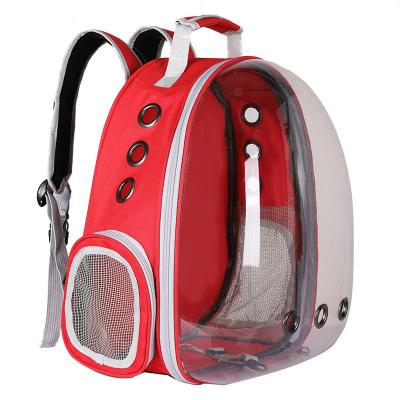 China Portable Transparent Cat Capsule Bag Pet Backpack Space Backpack Pet Stored Breathable Bag for sale