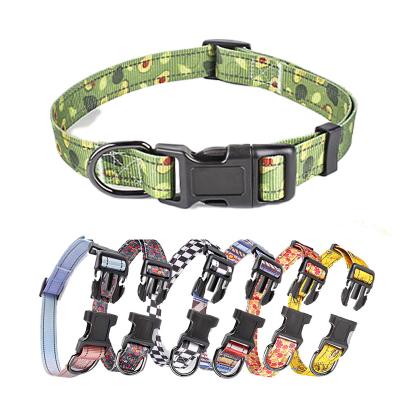 China 2023 Releases Custom Sublimation Logo Printing Dog Collars Designers Custom Reflective Custom Dog Collar Wholesale for sale