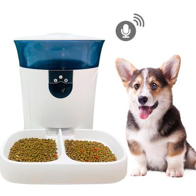 China Mascotas viable best selling tending products 2023 new arrivals double bowls smart pet dog video camera wifi driver for sale