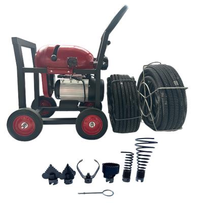 China Durable Heavy Duty Outdoor Pipe 1100W Drain Pipe Cleaning Machine Pipe Cleaning Dredging Machine for sale