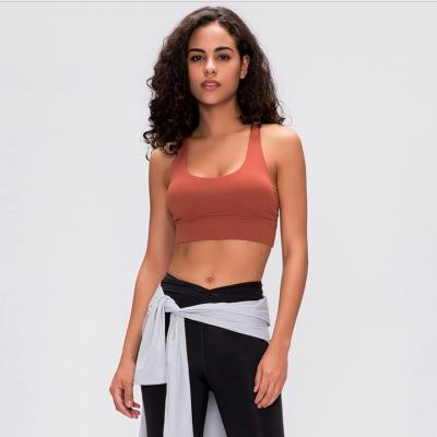 China Custom Athletic Wear Antibacterial Padded Yoga Workout Sports Bra Tops for sale