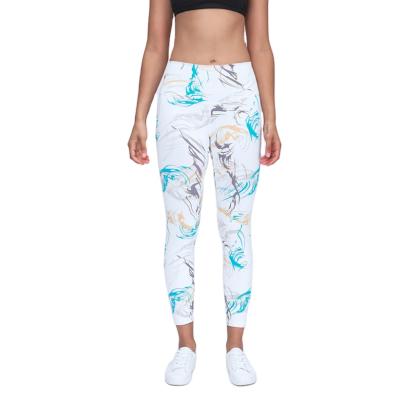 China Antibacterial Female Digital Printing Nylon Spandex Leggings For Women Fitness for sale