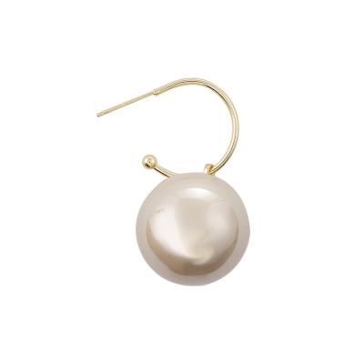 China 21524 pearl needle earring 925 thin pendant FASHIONABLE French silver pendant earring 21524 simple for sale