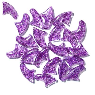 China Viable Soft Cat Claw Caps Cat Nail Purple Silicone 100PCS Laser Caps Cat Nail Protector With Free Glue And Applicator 4size XS/S/M/L for sale