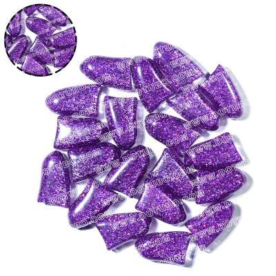 China New Viable Purple 100PCS Laser Dog Nail Covers Dog Pet Claw Protector Colorfull Color Available With Free Adhesive And Applicator 6Sizes for sale