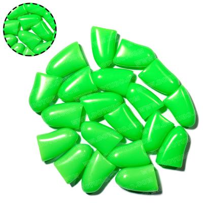 China Sustainable Hot Sale 100PCS Electric Green Color Amazon Soft Dog Nail Caps Dog Claw Caps With Free Glue And Applicator size XS/S/M/L/XL/XXL for sale