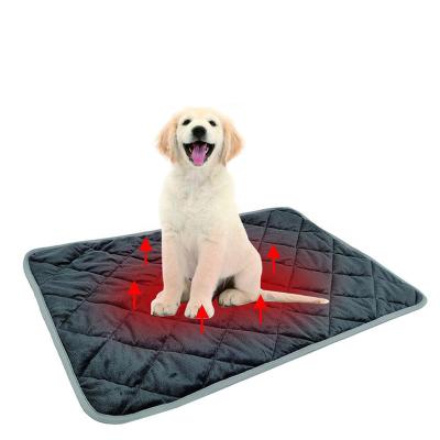 China Self Waterproof Heating Warm Pet Mat For Dogs Cats Thermal Mat Soft Sleep Keep Warm In Winter Covers Fashionable Dog Protection Heating Blanket for sale