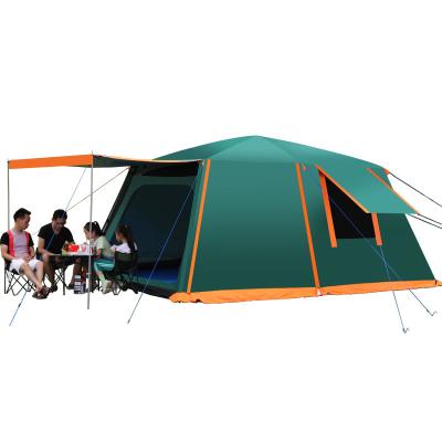 China Hot Sale 5-8 Person 2 Room Extended Type Automatic Open Villa Camping Large Size Rainproof Tent for sale