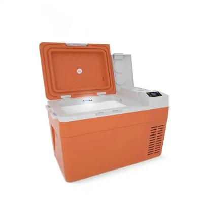 China Mini Color Fridge Car Outdoor Camping Insulated Cooling Intelligent Portable Small Freezer Fridge Freezers for sale