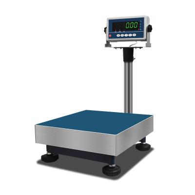 China KH-HIW 30kg 60kg Weight Function Weighing Platform Scale Stainless Steel LED Indicator Bench Scale Wireless Platform Scale for sale