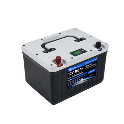 China LifePo4 Lithium Iron Battery 12V 24V 48V 50Ah 75Ah 100Ah 200Ah Electric IP 67 Yacht RV Camper Van Car Lifepo 4 Lithium Battery Pack With Bluetooth for sale