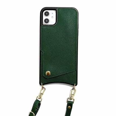 China Card Slot Male/Female Soft Tpu Iphone 12mini Cover PU Leather Chaos Collar Design Mobile Phone Cover Case For Iphone 12pro Max Case Cover for sale