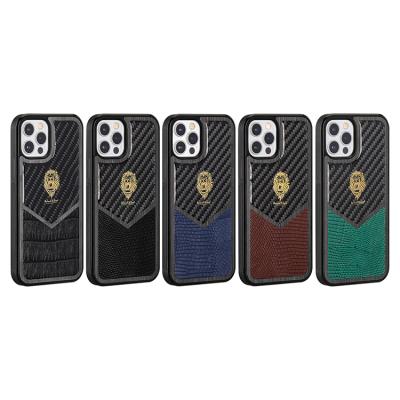 China OEM ODM Factory Real Aramid Carbon Fiber Custom Luxury Design New Manufacture Male/Female And Leather Ultra Thin Phone Case For Iphone 13 for sale