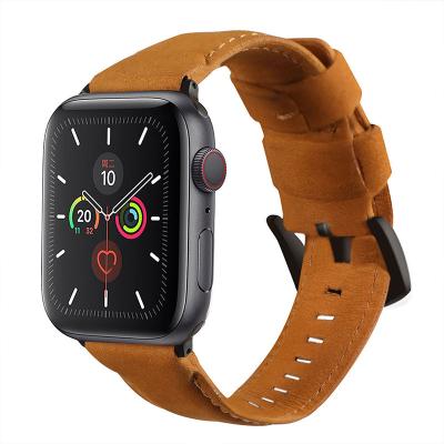 China Genuine Leather Watch Band Replacement Series 5 Millimeter Apple Watch Band Classic Design Male/Female 38 i for sale