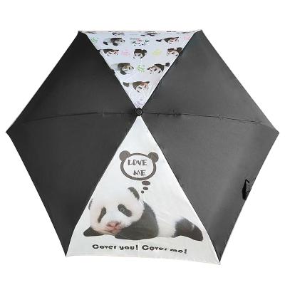 China Little Panda 19 Inch 6 Inch Umbrella Doll Umbrella Doll Panels Umbrella 5 Times for sale