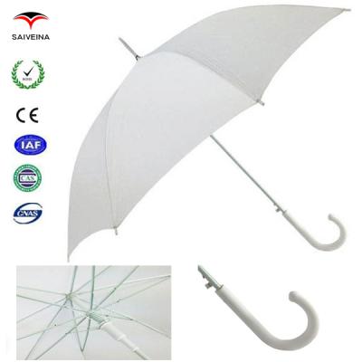 China For Fashion Person Hot Selling OEM High Quality Chaste White Straight Umbrella By China Umbrella Factory for sale