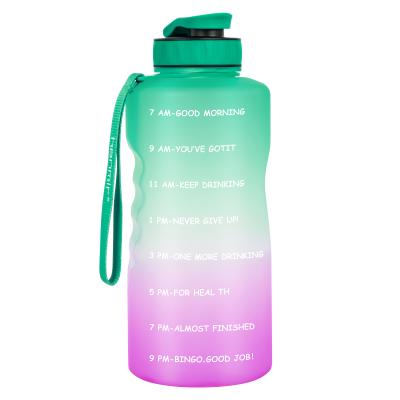 China Sales Half Full Gallon of Water 64 Ounce 2200ml Portable Reusable Water Bottle for Gym, Office, Home for sale