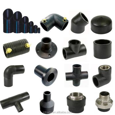 China PE100 Wall HDPE Electrical Fusion Thicker Fittings For Gas And Water HDPE Pipe Fabrication Pe Flat Joint 90 Pe Elbow 2 Special HDPE Pipe for sale