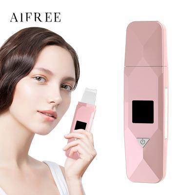 China 2020 New Beauty Personal Care DEEP CLEANING Electric Spatula Clean Facial Skin Scraper Peeling Ultrasonic Skin Scrubber For Whitening Facial Massage for sale