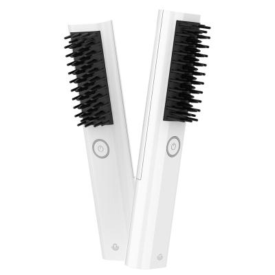 China 2021 Safety Hot Seller Hair Straightening Brush Maker Electric Comb Straightener Brush For Women Hot Hair Curler for sale