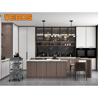 China Factory Customized Design Modern Kitchen Sideboards Waterproof And Other Kitchen Furniture Wooden Kitchen Islands for sale