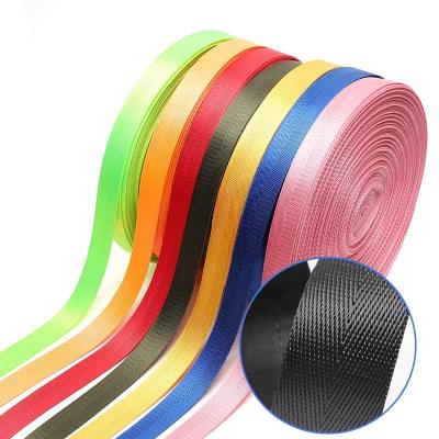 China Heavy Duty High Tenacity Backpack Belt Bag Strapping Webbing Seat Belt Nylon Herringbone Webbing For Bag Shoulder Strap for sale