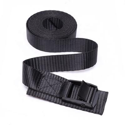 China Nylon Cargo Control Webbing Cargo Lashing Belt Strap Cam Buckle Link Down Strap With Pad for sale